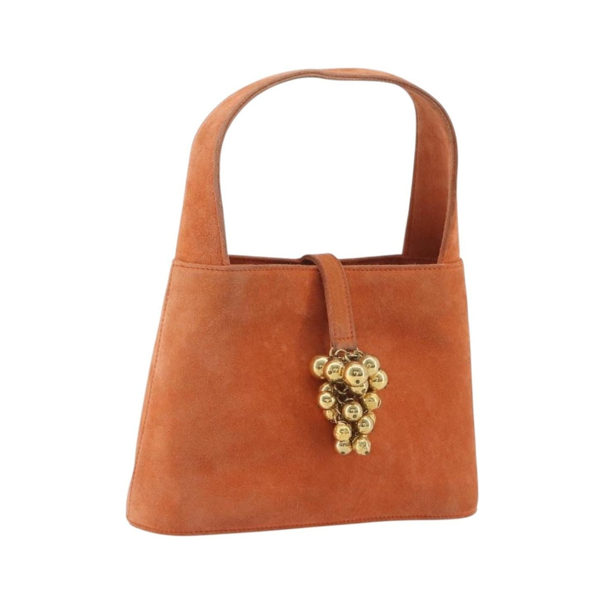 Salvatore Ferragamo Vintage Top handle Suede, Orange, Suede, Handbag
