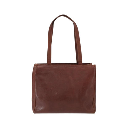 Salvatore Ferragamo Vintage Vara Bow Tote Lizard Embossed Leather, Brown, Leather, Tote Bag