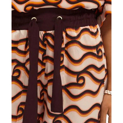 Scotch & Soda Abstract Print Wide Leg Pants - Brandsamsara