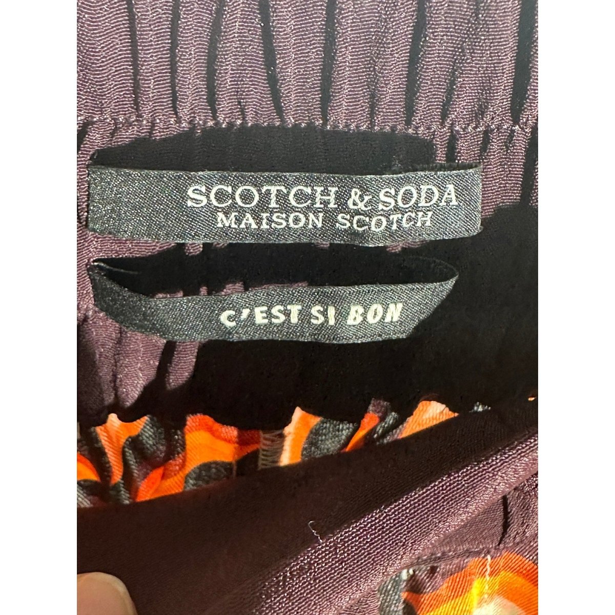 Scotch & Soda Abstract Print Wide Leg Pants - Brandsamsara