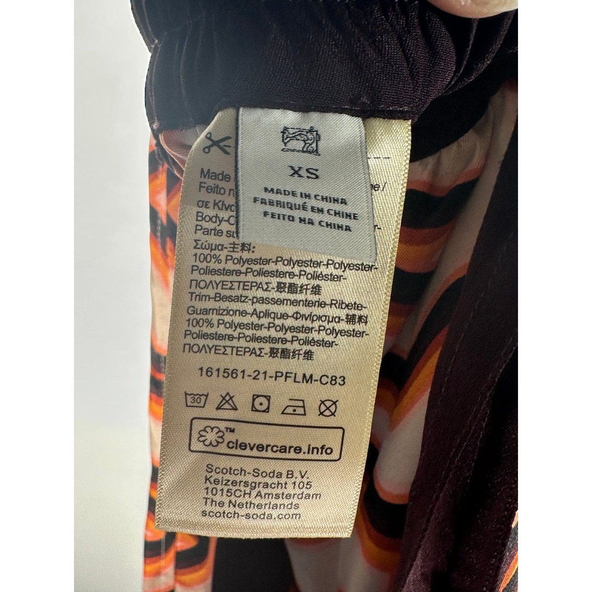 Scotch & Soda Abstract Print Wide Leg Pants - Brandsamsara