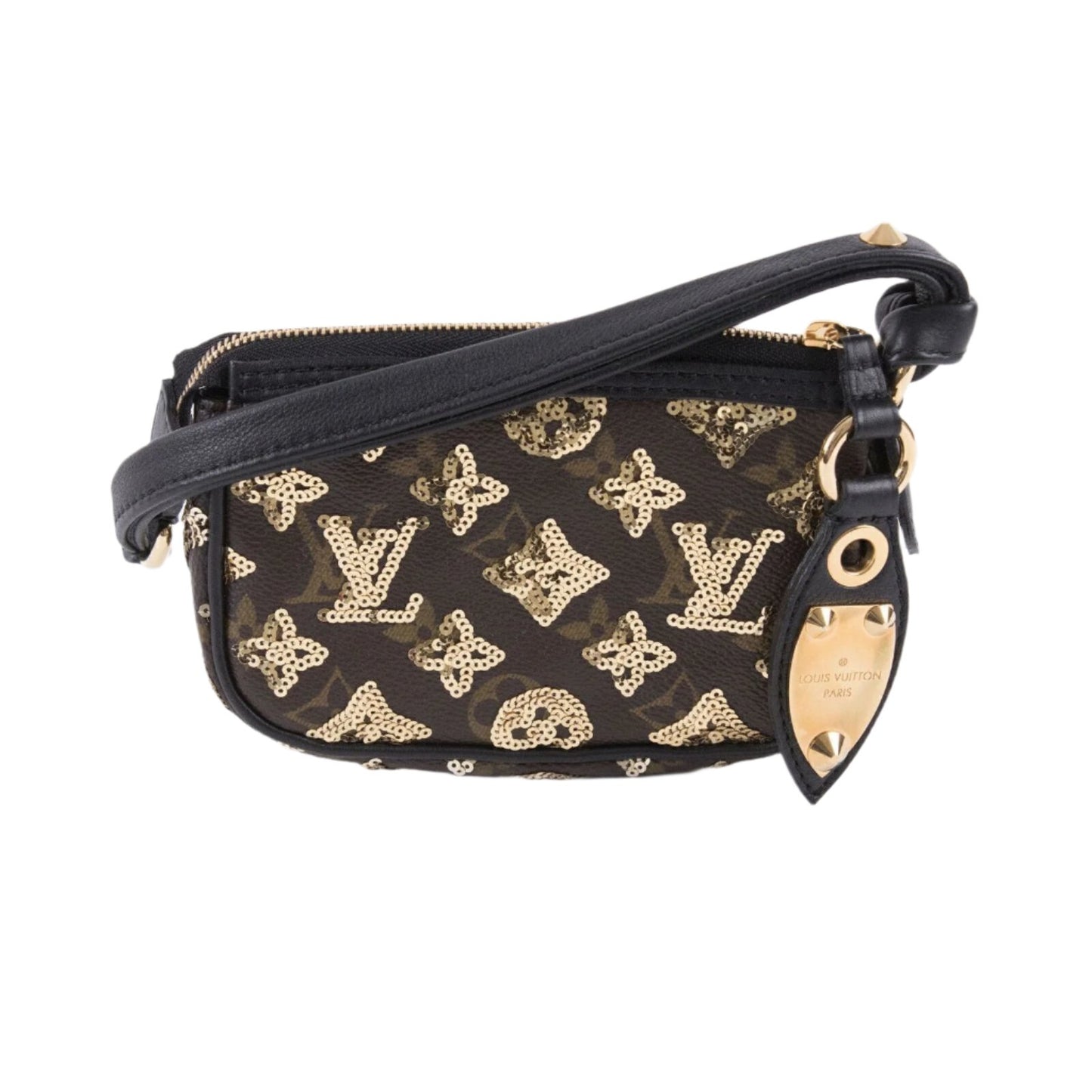 Louis Vuitton Monogram Sequins Eclipse Mini Pochette Gold