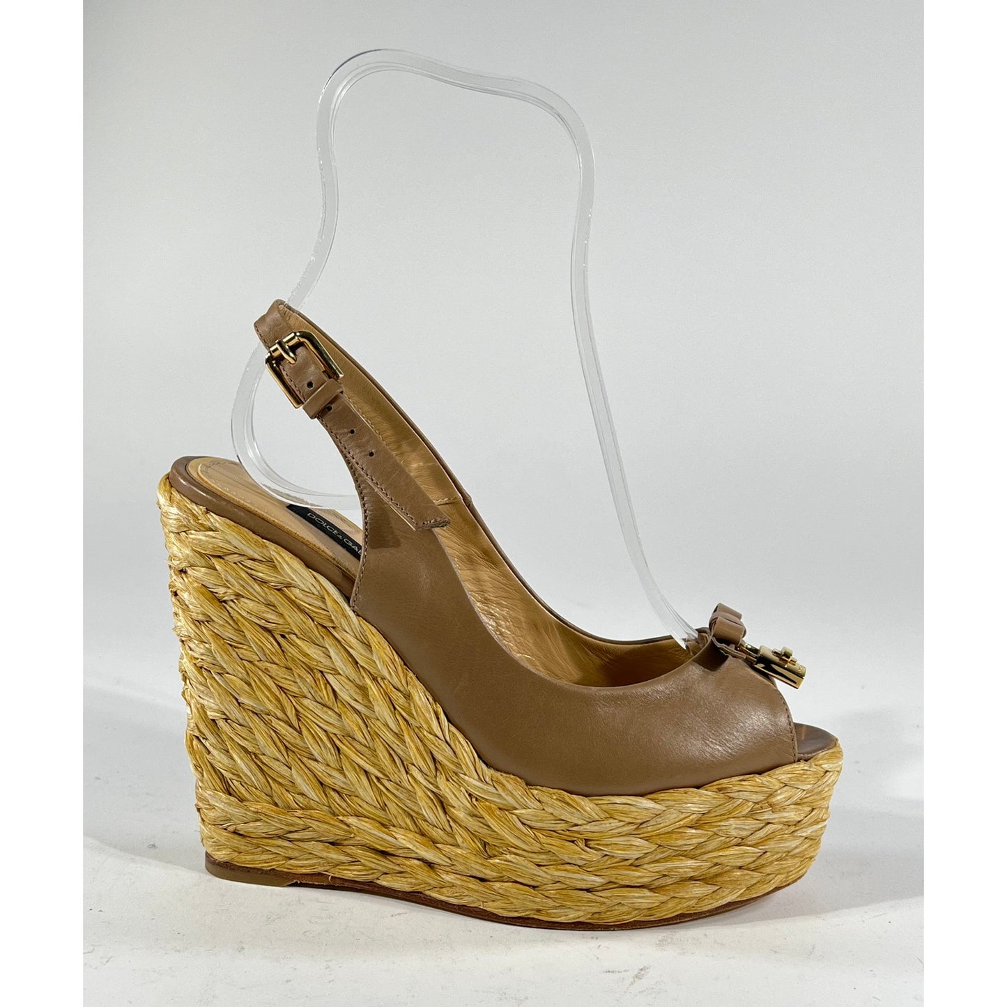 Dolce and Gabbana Espadrille Sandals 6.5 US Tan