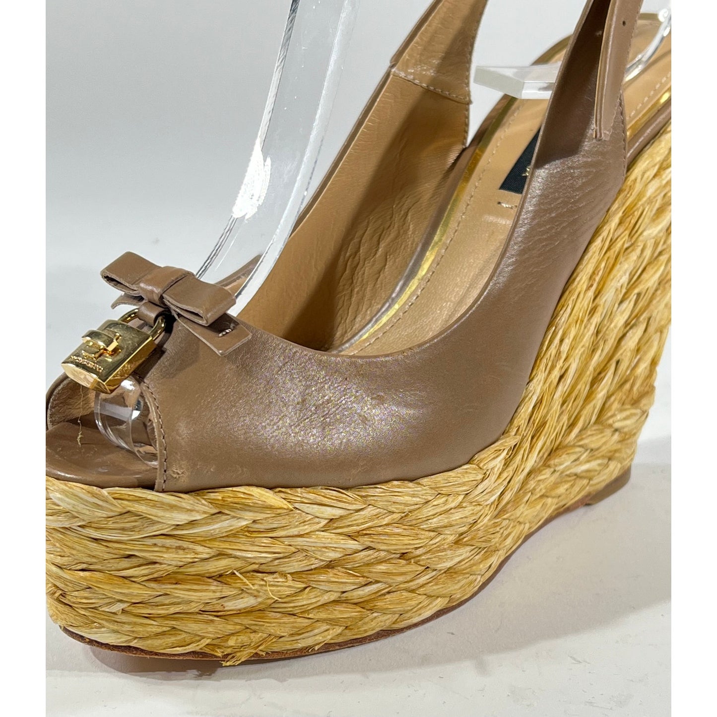 Dolce and Gabbana Espadrille Sandals 6.5 US Tan