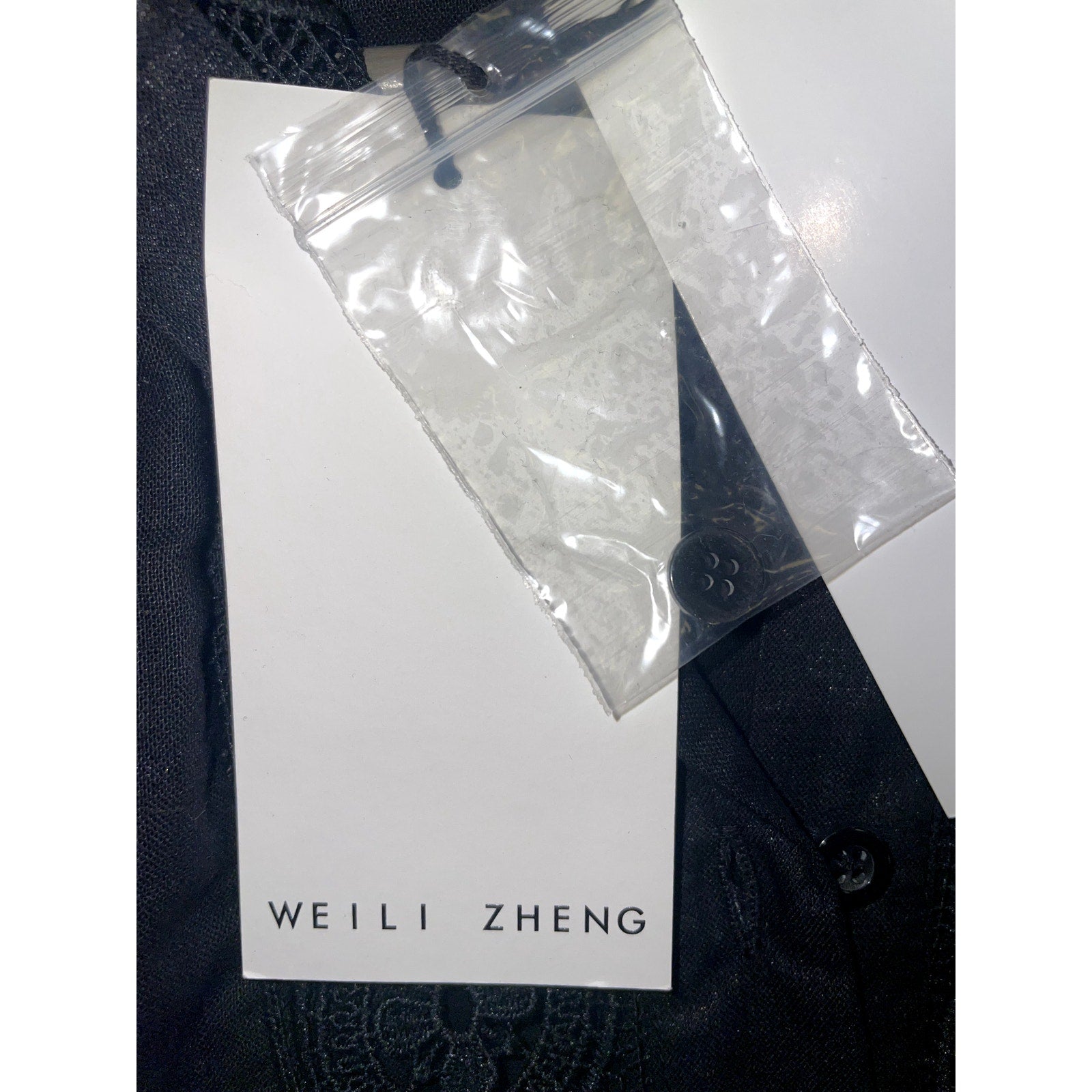 NWT WEILI ZHENG Mockneck Linen Dress