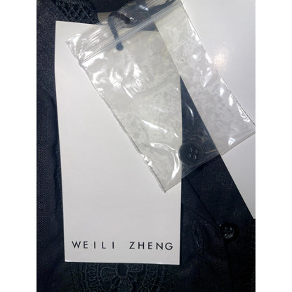 NWT WEILI ZHENG Mockneck Linen Dress