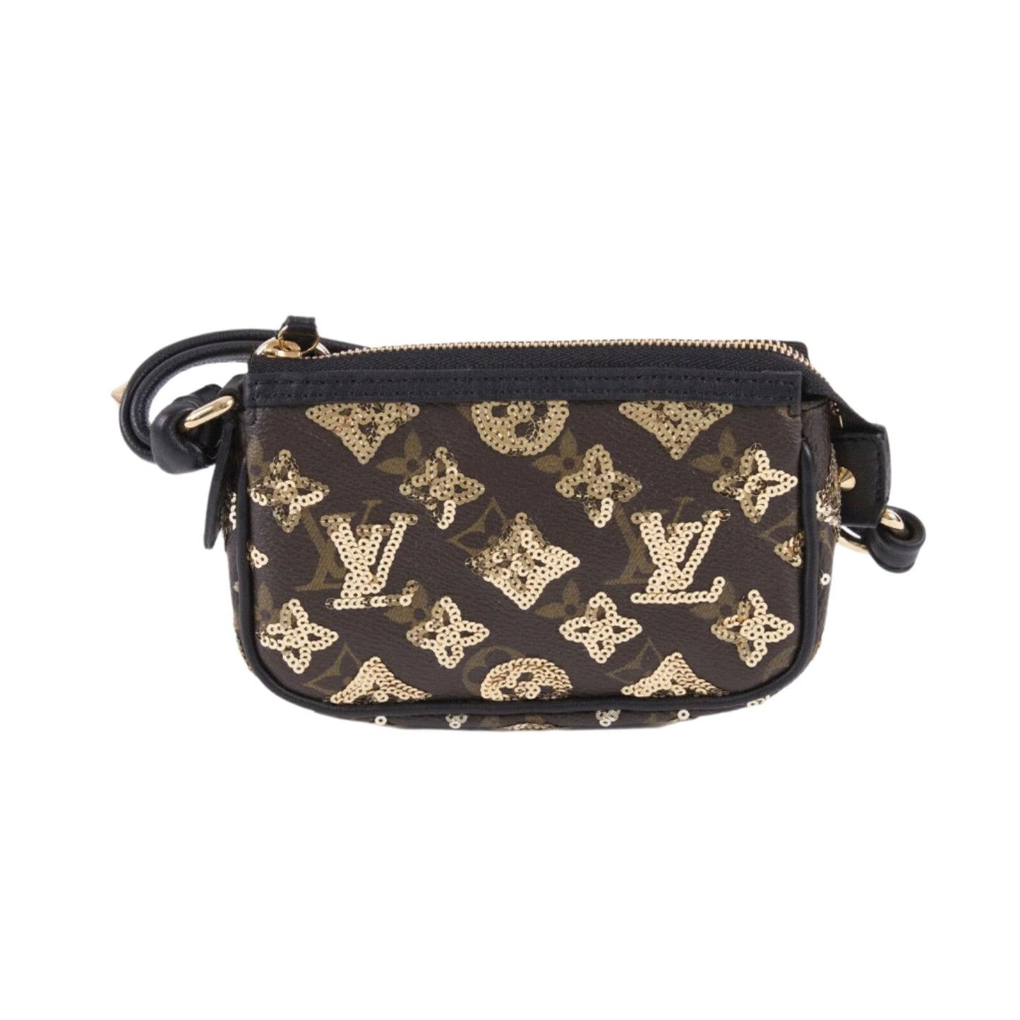 Louis Vuitton Monogram Sequins Eclipse Mini Pochette Gold