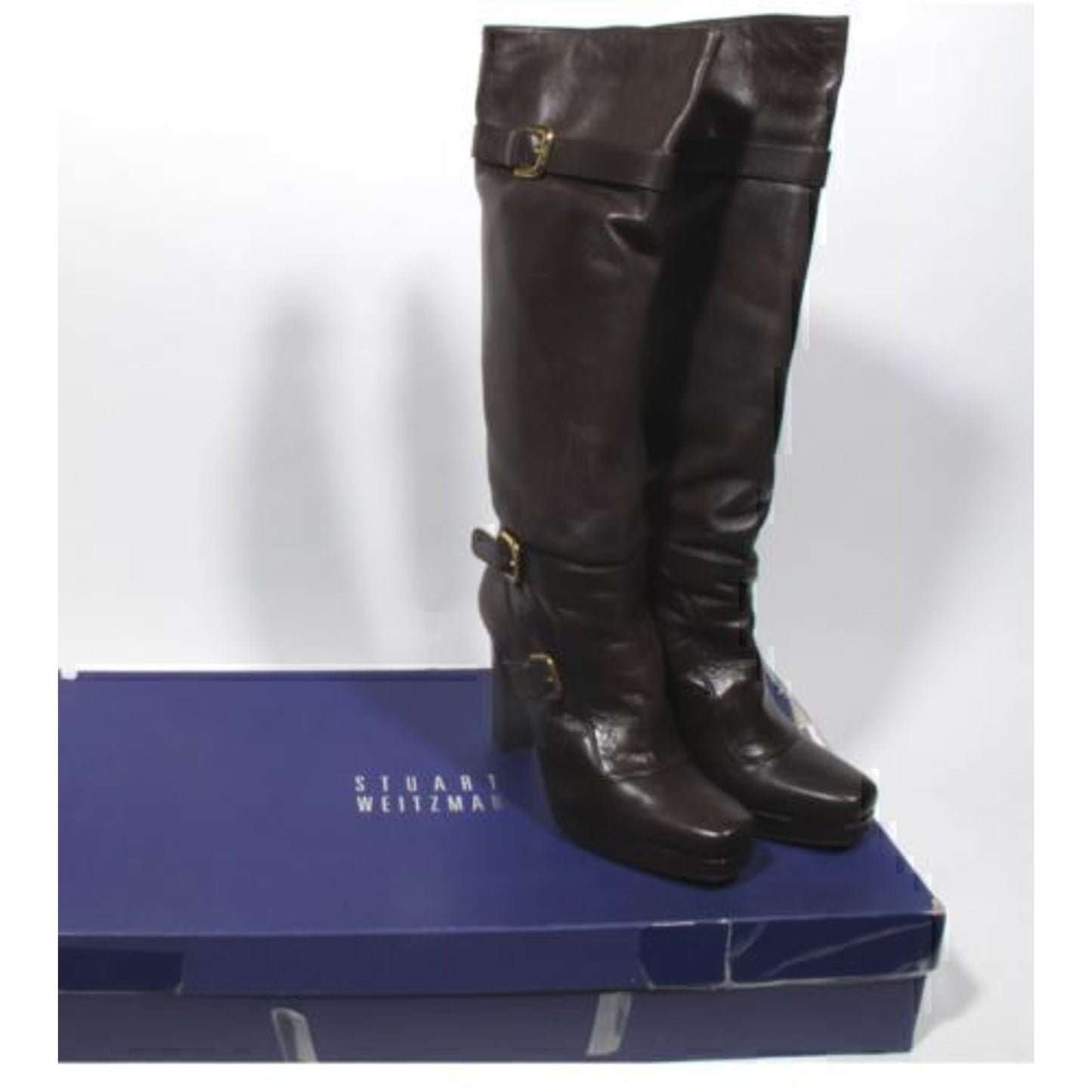 Stuart Weitzman Boots 7.5 US Cola Napa