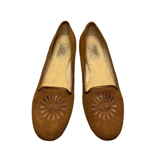 UGG Australia Alloway Slipper Flats 8 US Chestnut Brown