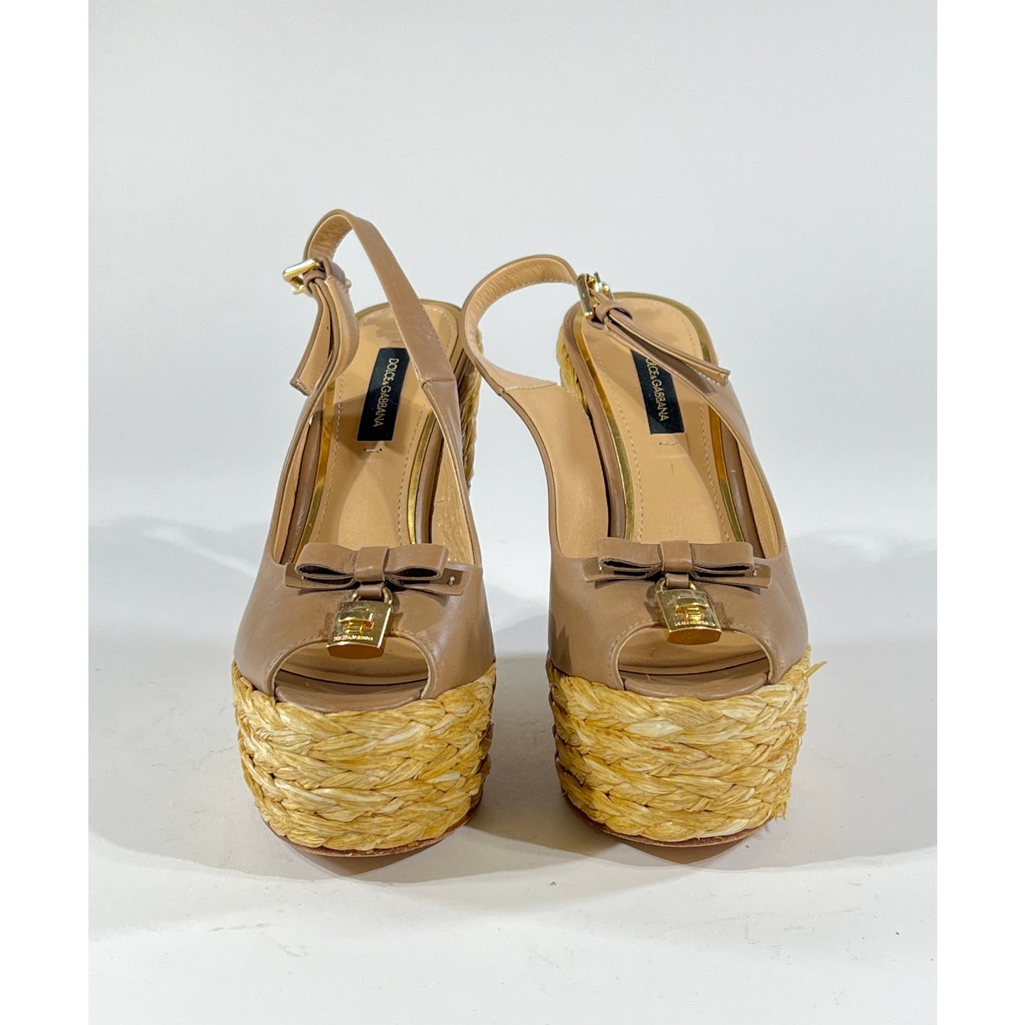 Dolce and Gabbana Espadrille Sandals 6.5 US Tan