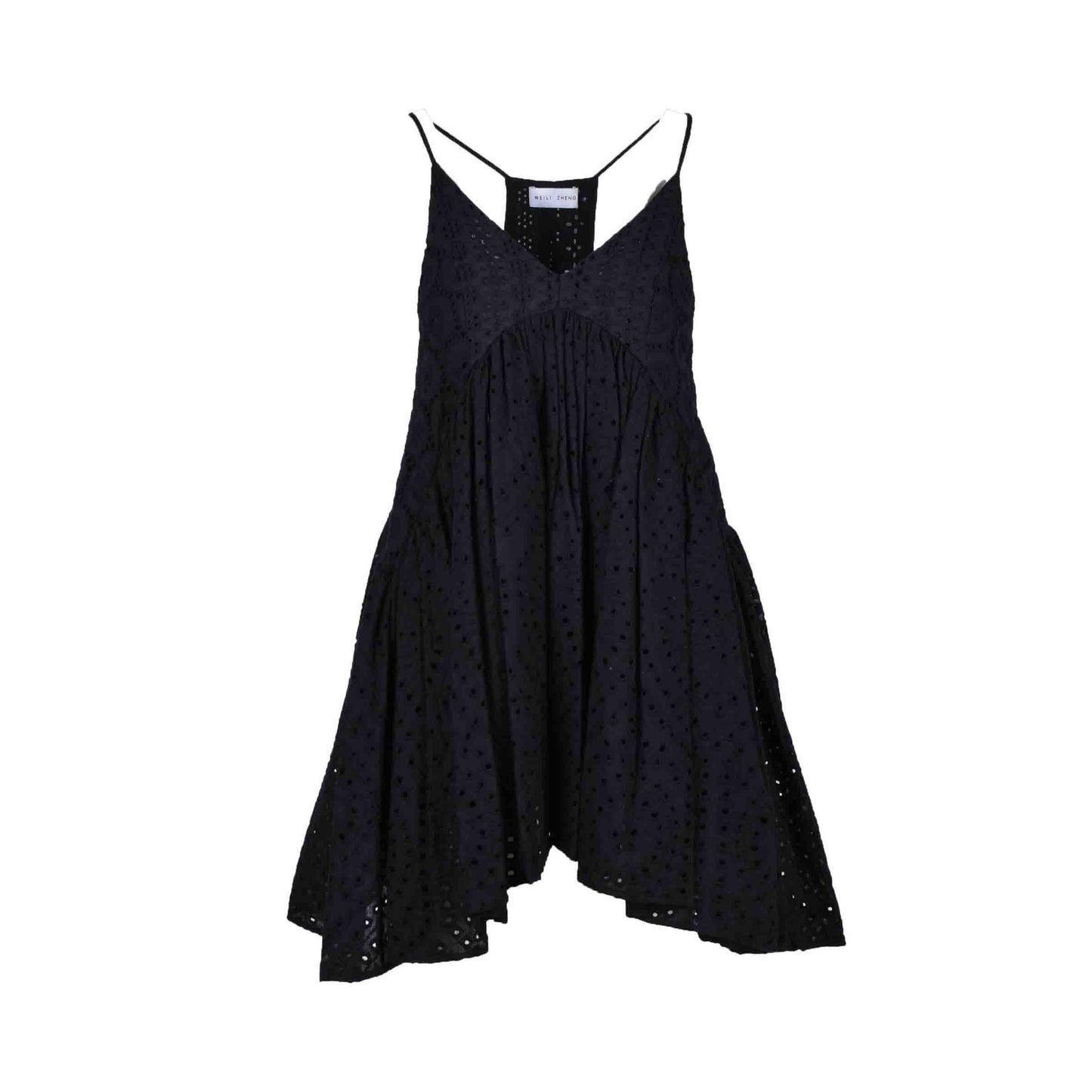 Weili Zheng Trapeze Dress Small Black NWT