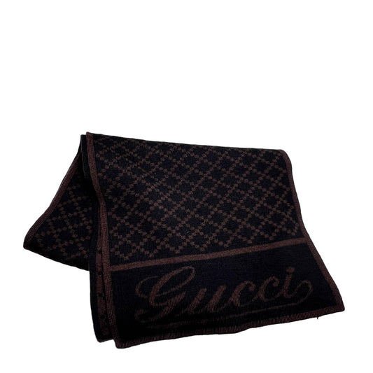 Gucci Wrap Scarf 175x25cm Beige Brown