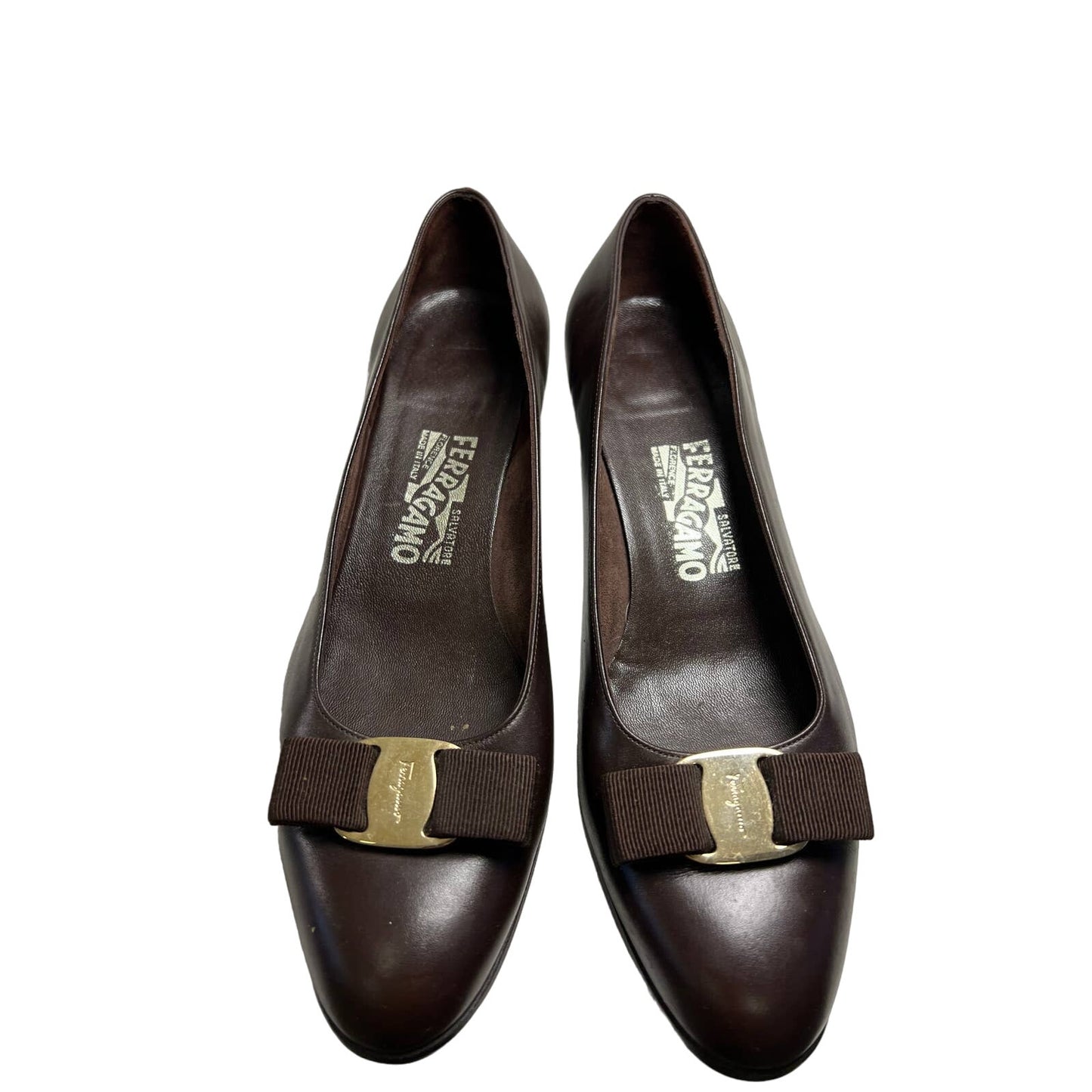 Salvatore Ferragamo Pumps 9 US Brown