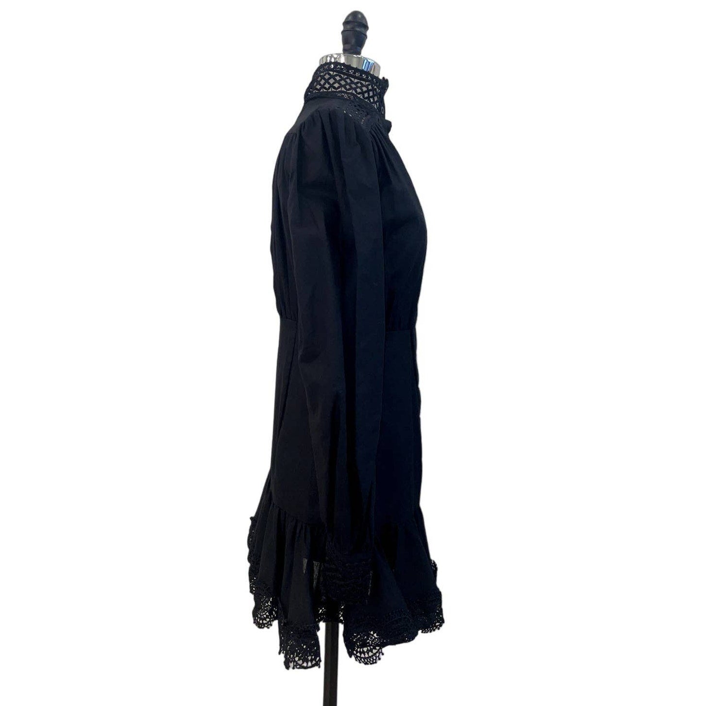 NWT WEILI ZHENG Mockneck Linen Dress