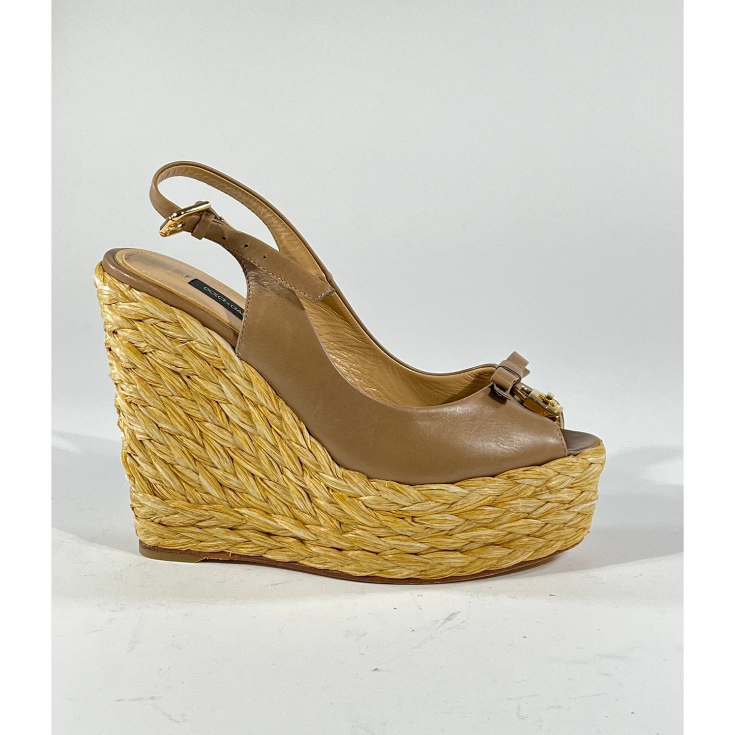 Dolce and Gabbana Espadrille Sandals 6.5 US Tan