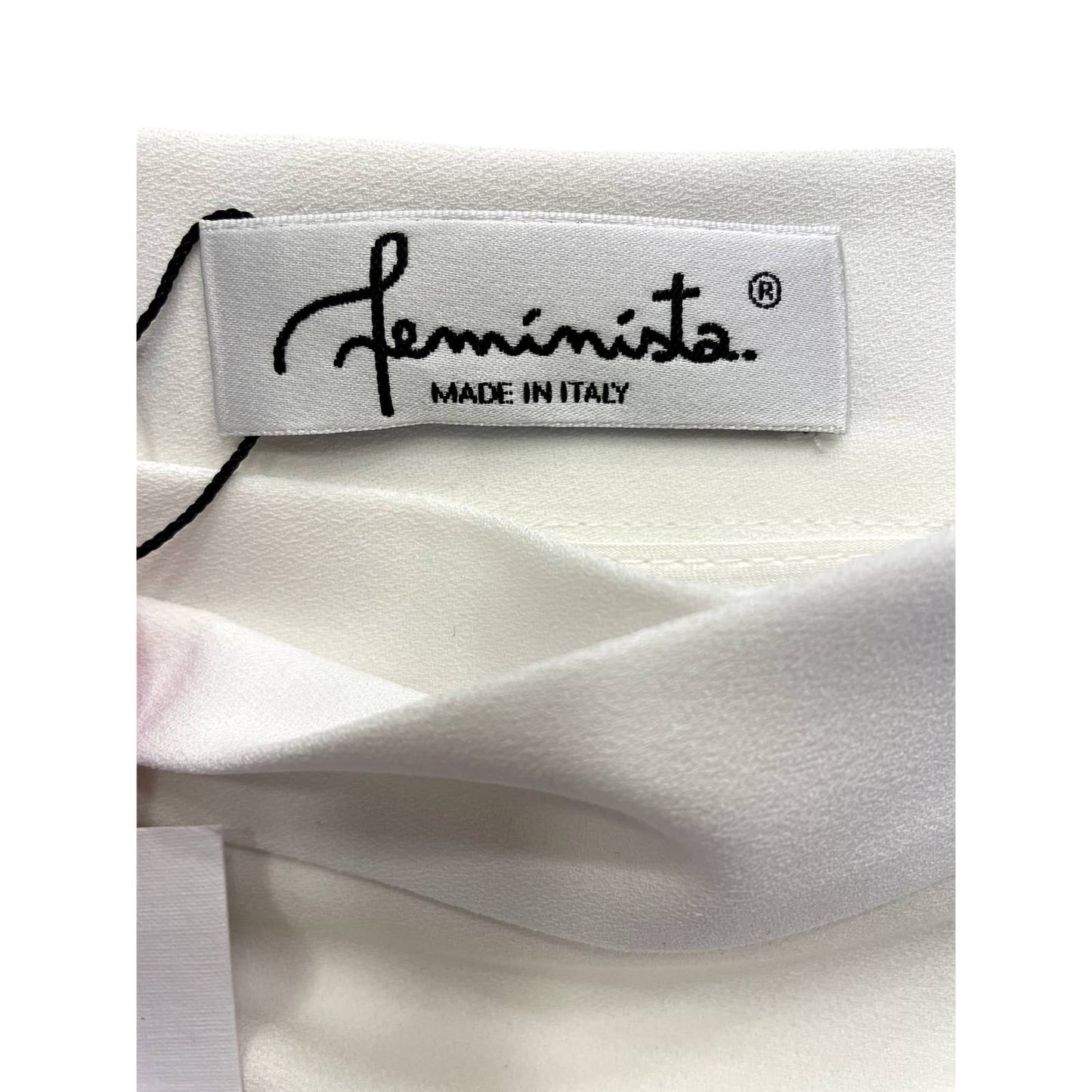 Feminista A-Line Mini Skirt Small White NWT