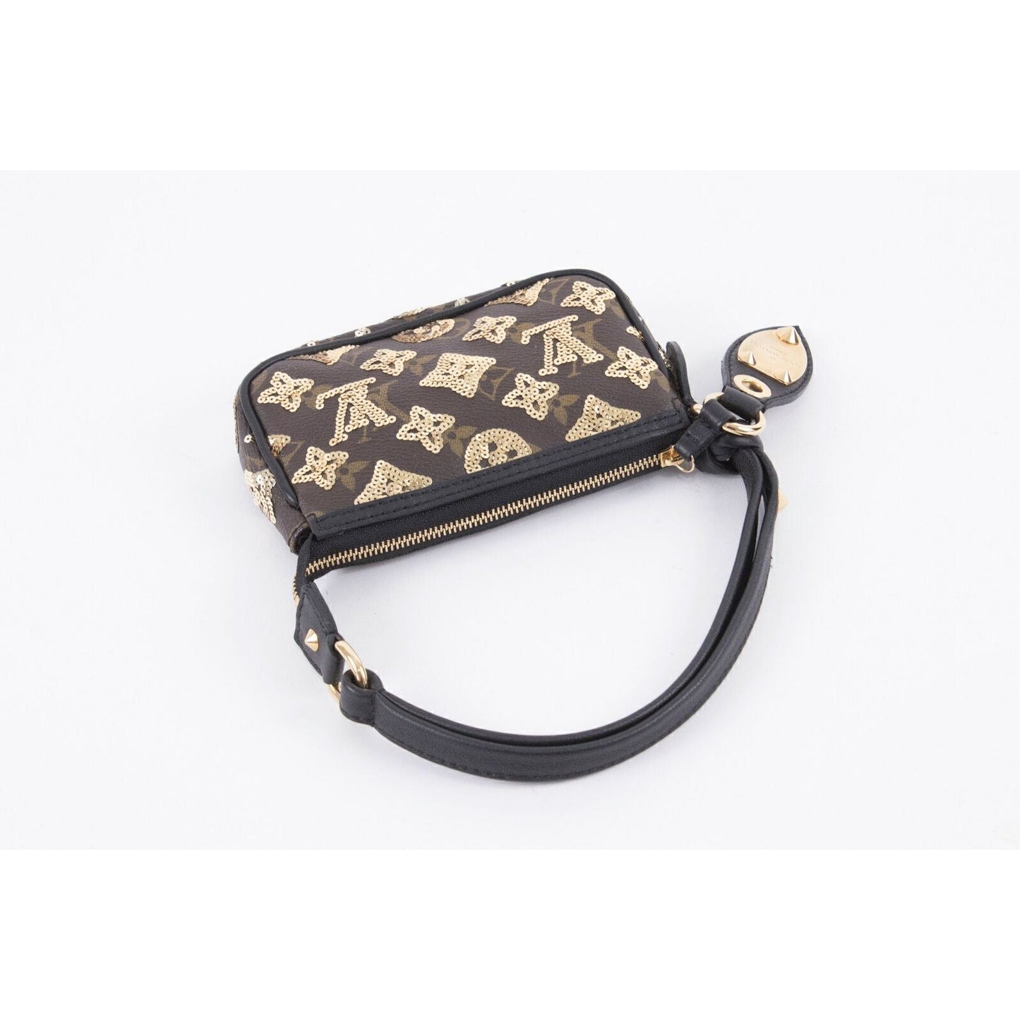 Louis Vuitton Monogram Sequins Eclipse Mini Pochette Gold