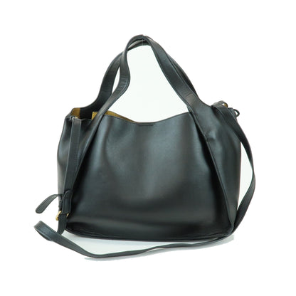 Stella McCartney Alter Faux Leather, Black, Synthetic, Tote Bag