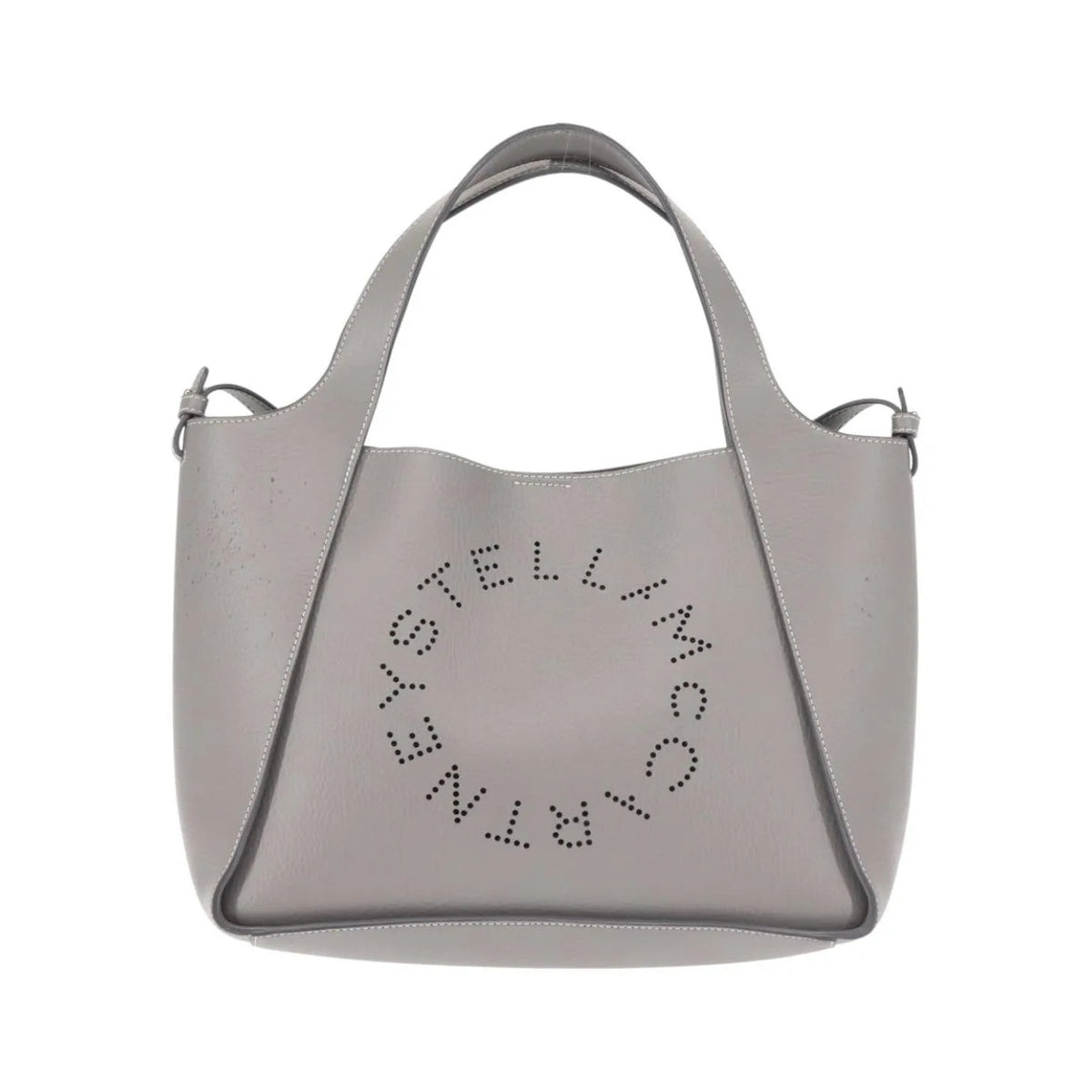 Stella McCartney Alter Tote Leather, Gray, Leather, Tote Bag