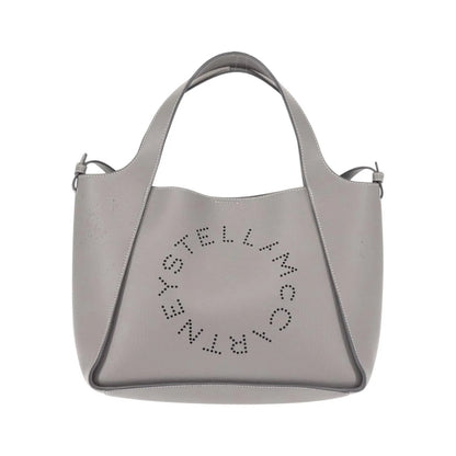 Stella McCartney Alter Tote Leather, Gray, Leather, Tote Bag