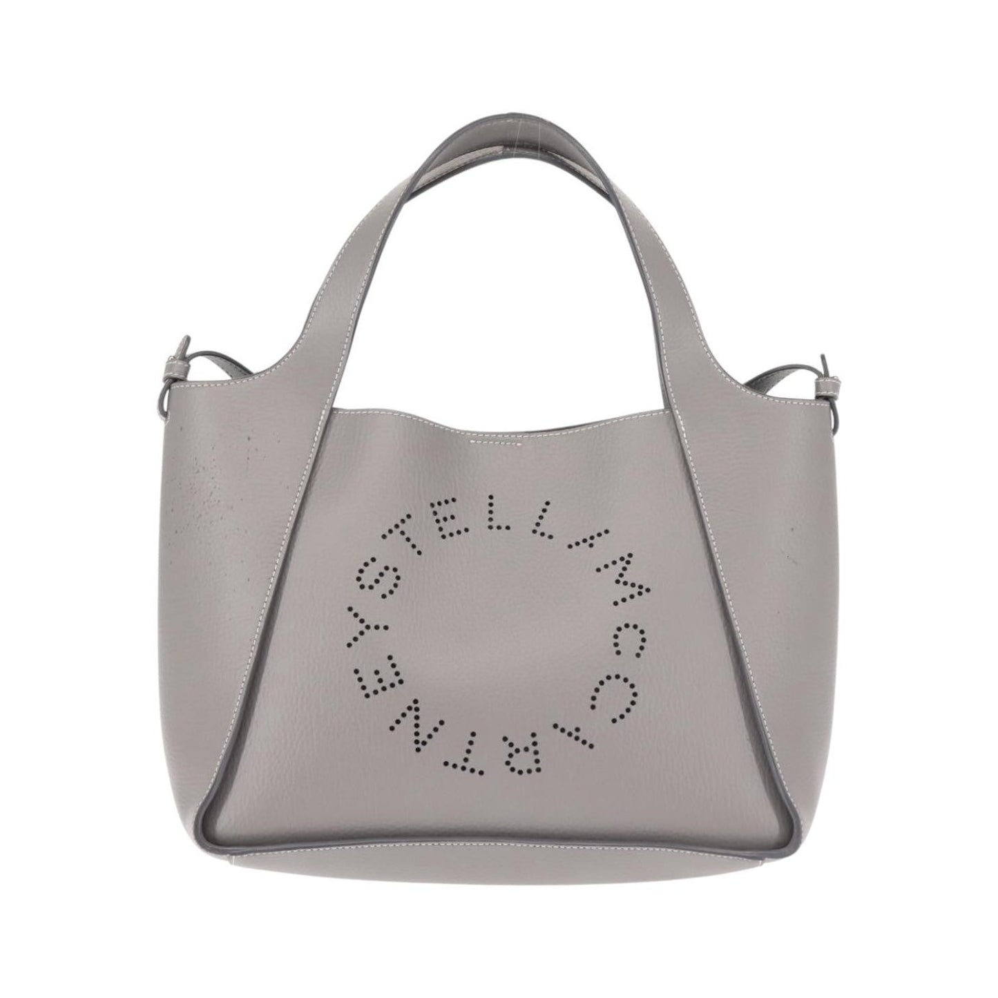 Stella McCartney Alter Tote Leather, Gray, Leather, Tote Bag