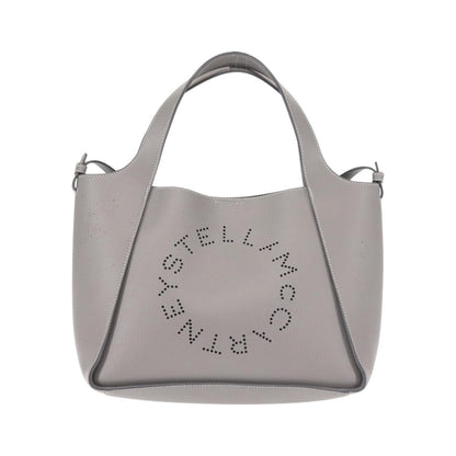 Stella McCartney Alter Tote Leather, Gray, Leather, Tote Bag