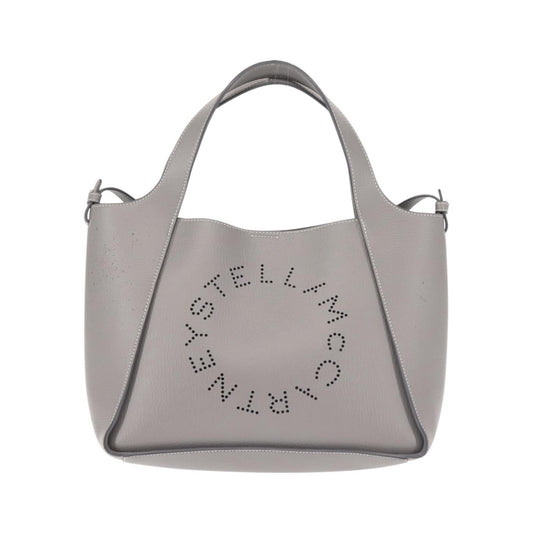 Stella McCartney Alter Tote Leather, Gray, Leather, Tote Bag