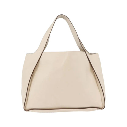 Stella McCartney Alter Tote Perforated Faux Leather, White, Synthetic, Tote Bag