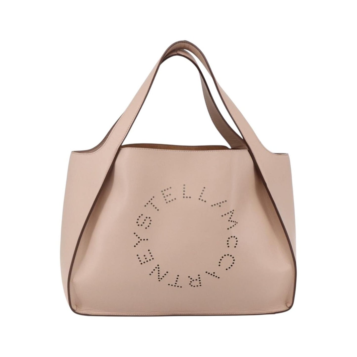 Stella McCartney Alter Tote Perforated Faux Leather, Beige, Synthetic, Tote Bag