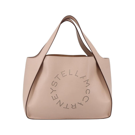 Stella McCartney Alter Tote Perforated Faux Leather, Beige, Synthetic, Tote Bag