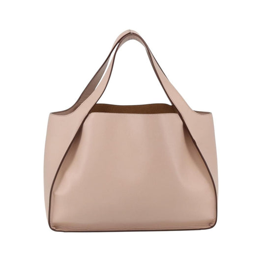 Stella McCartney Alter Tote Perforated Faux Leather, Beige, Synthetic, Tote Bag