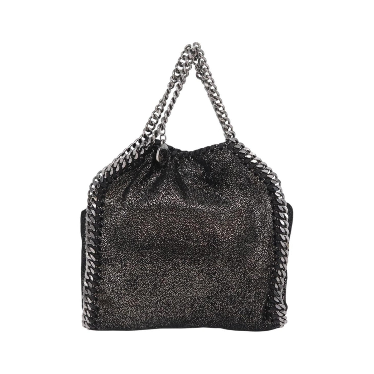 Stella McCartney Falabella Faux Leather, Black, Polyester, Tote Bag