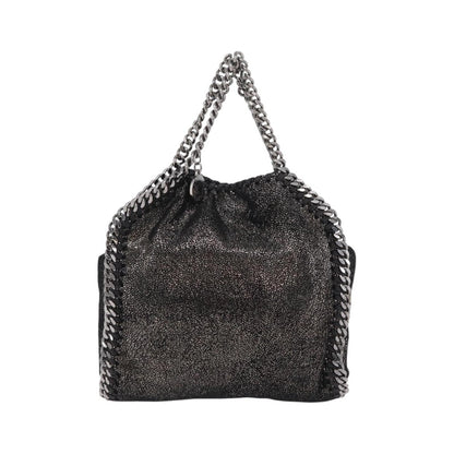 Stella McCartney Falabella Faux Leather, Black, Polyester, Tote Bag