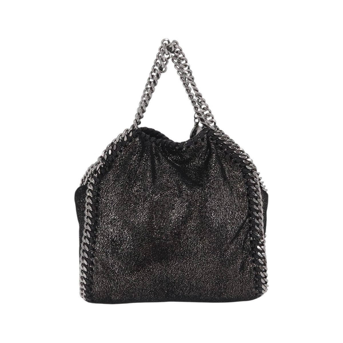 Stella McCartney Falabella Faux Leather, Black, Polyester, Tote Bag