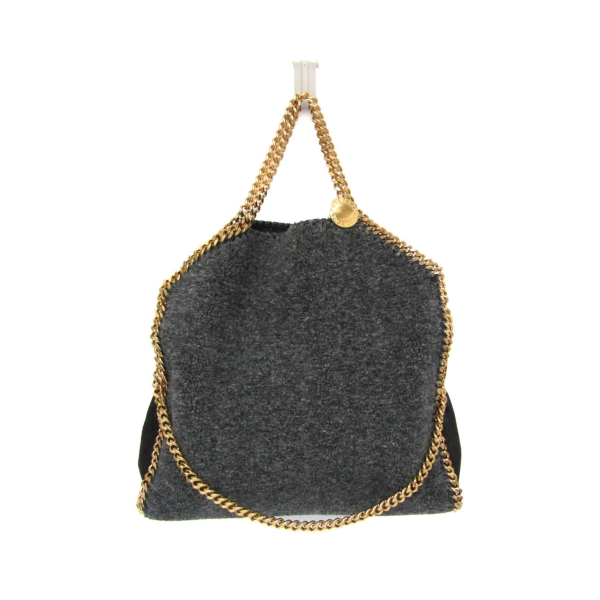 Stella McCartney Falabella Faux Leather, Gray, Polyester, Shoulder Bag