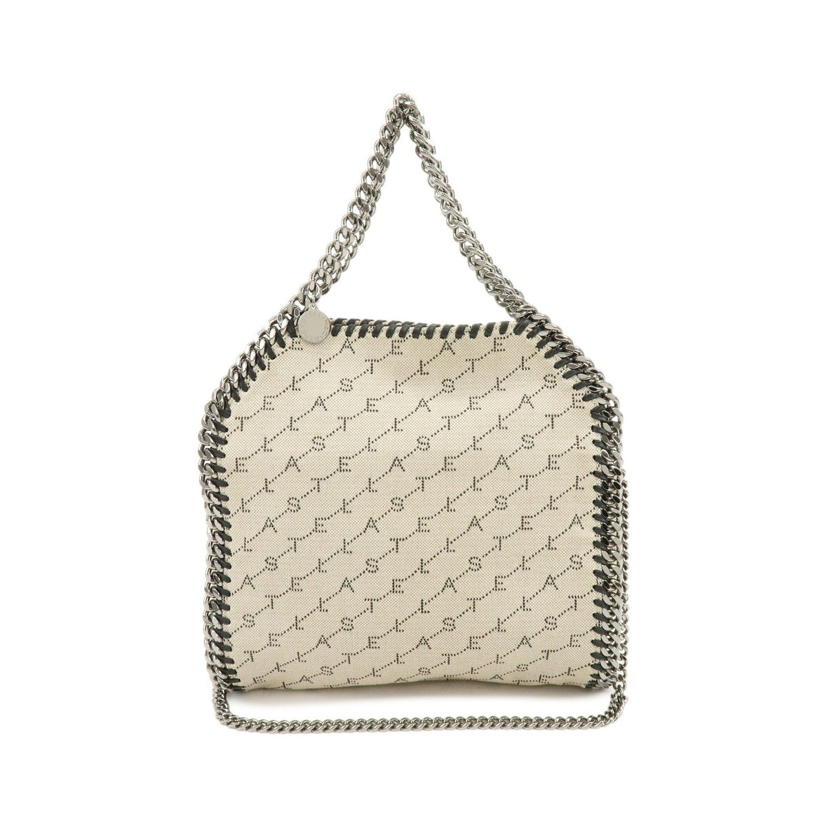 Stella McCartney Falabella Faux Leather, Beige, Canvas, Tote Bag