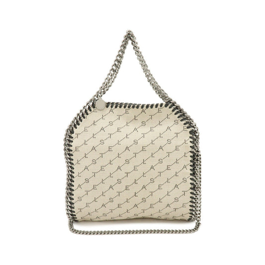 Stella McCartney Falabella Faux Leather, Beige, Canvas, Tote Bag