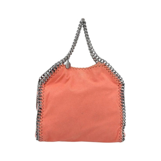 Stella McCartney Falabella Fold Over Faux Leather, Orange, Polyester, Shoulder Bag