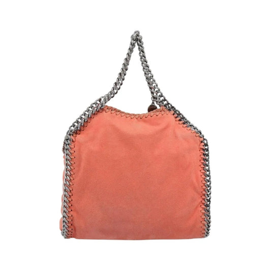 Stella McCartney Falabella Fold Over Faux Leather, Orange, Polyester, Shoulder Bag