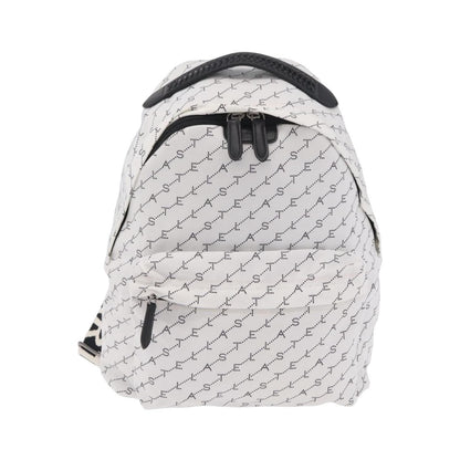 Stella McCartney Falabella Go Monogram Monogram Canvas, White, Nylon, Backpack
