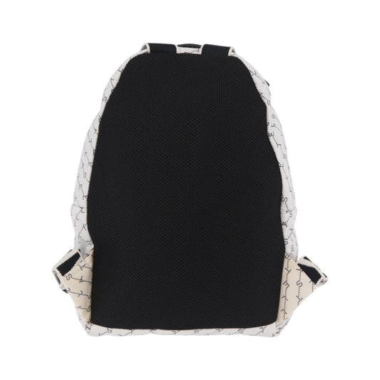 Stella McCartney Falabella Go Monogram Monogram Canvas, White, Nylon, Backpack