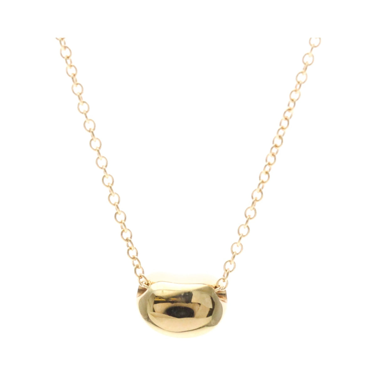 Tiffany & Co. Elsa Peretti Bean Pendant 18K Rose Gold, Gold, Pink Gold, Necklace
