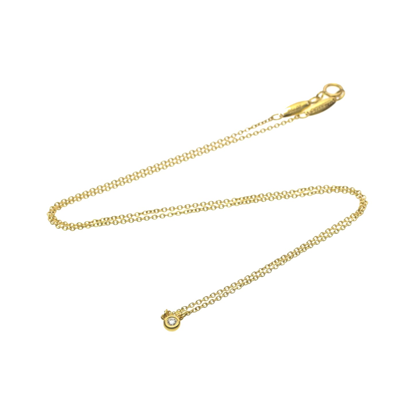 Tiffany & Co. Elsa Peretti Diamonds By The Yard 18K Pink Gold with Diamond, Gold, Pink Gold, Necklace