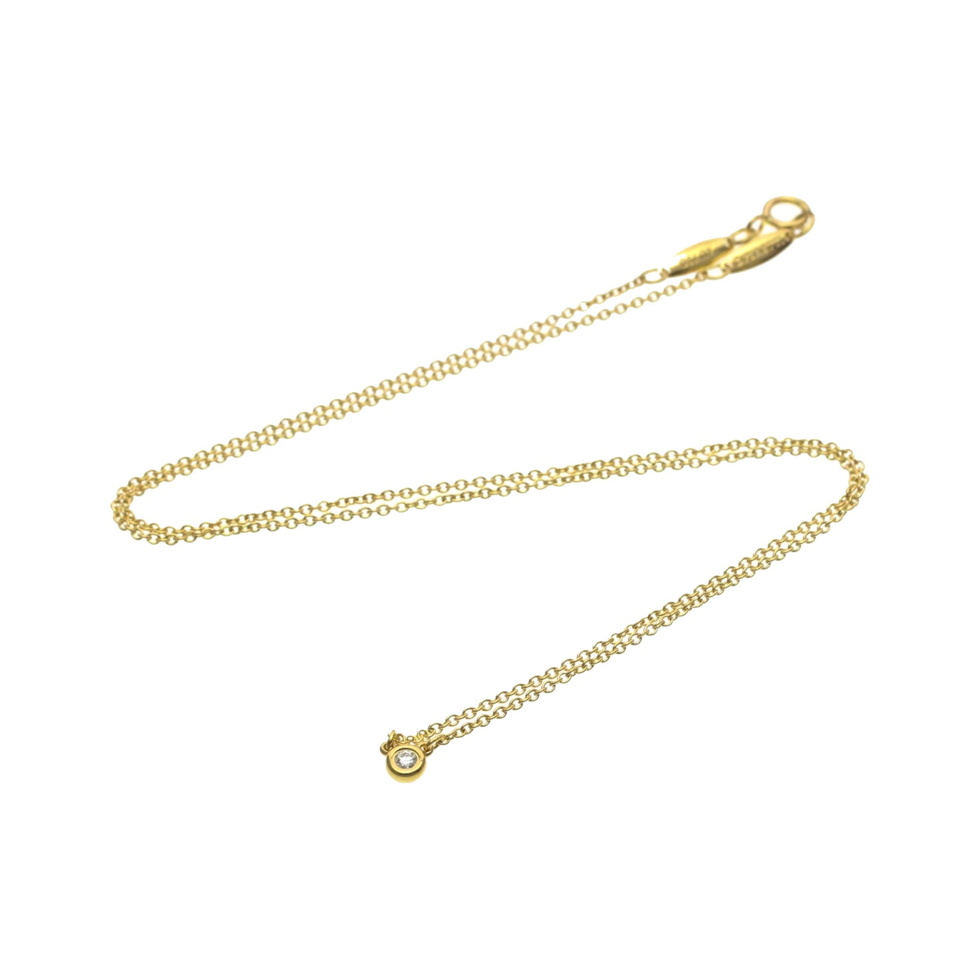 Tiffany & Co. Elsa Peretti Diamonds By The Yard 18K Pink Gold with Diamond, Gold, Pink Gold, Necklace