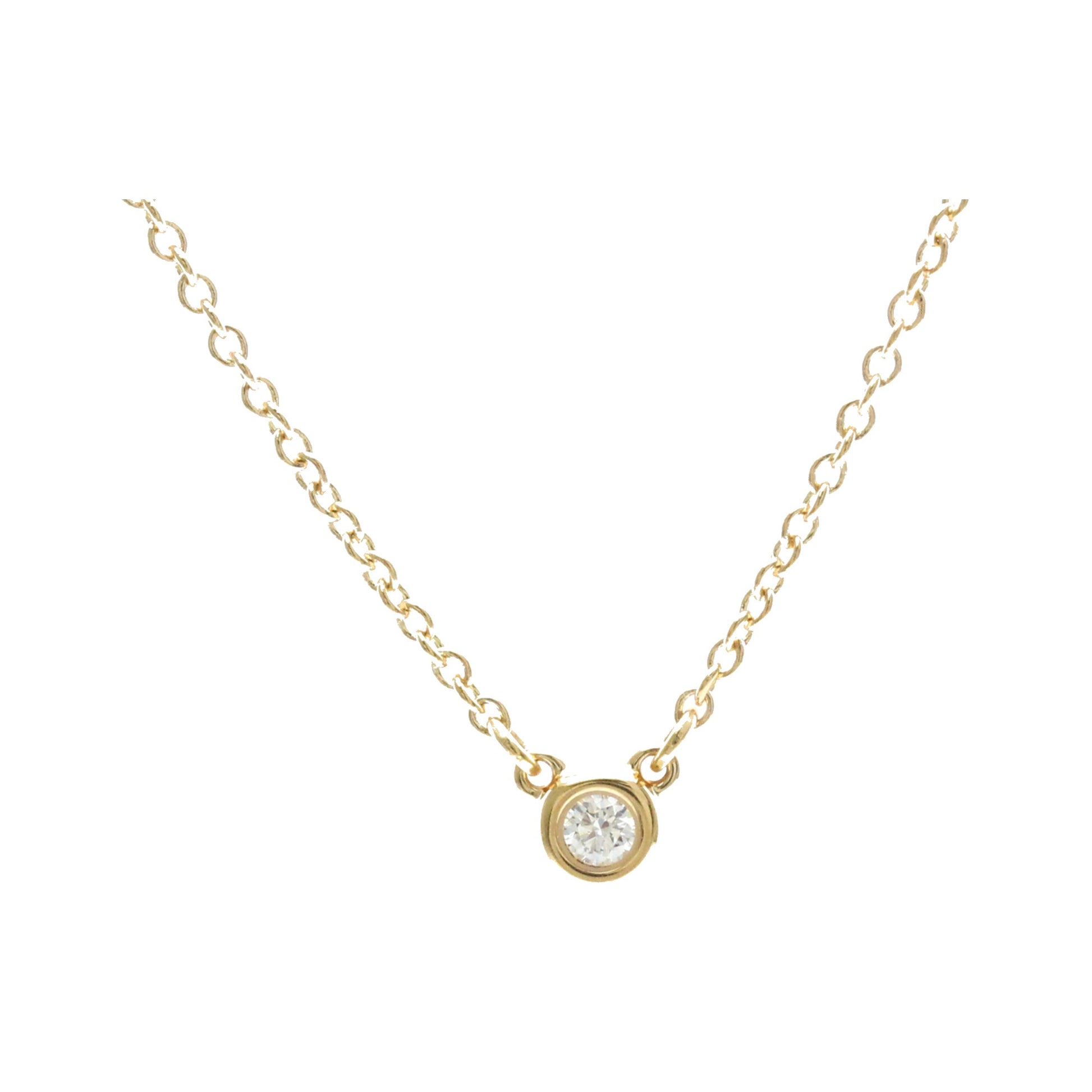 Tiffany & Co. Elsa Peretti Diamonds By The Yard 18K Pink Gold with Diamond, Gold, Pink Gold, Necklace