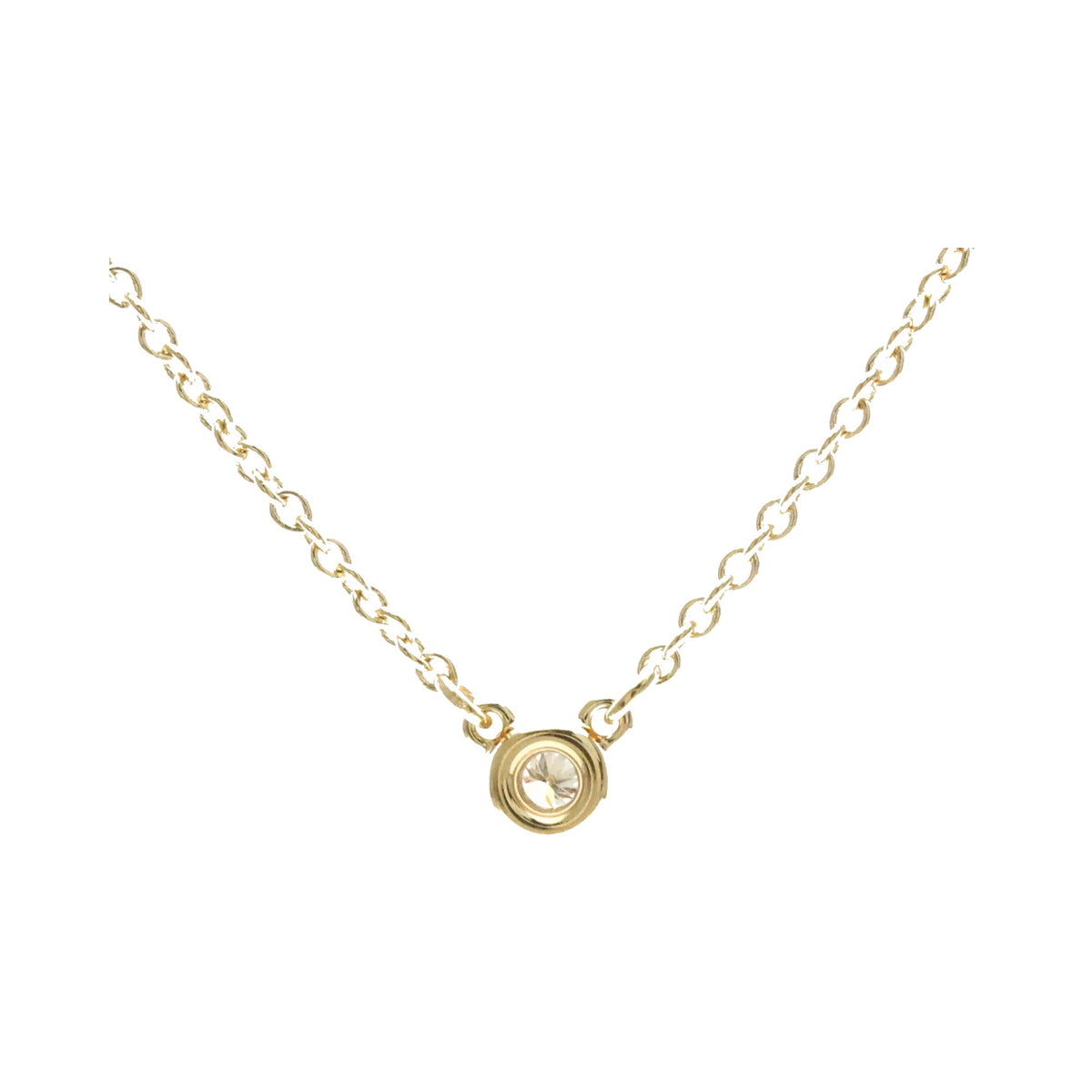 Tiffany & Co. Elsa Peretti Diamonds By The Yard 18K Rose Gold with Diamond, Gold, Pink Gold, Necklace