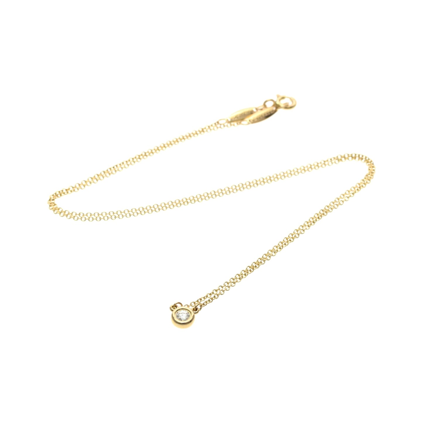 Tiffany & Co. Elsa Peretti Diamonds By The Yard 18K Rose Gold with Diamond, Gold, Pink Gold, Necklace