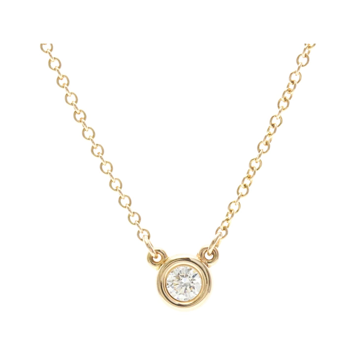 Tiffany & Co. Elsa Peretti Diamonds By The Yard 18K Rose Gold with Diamond, Gold, Pink Gold, Necklace