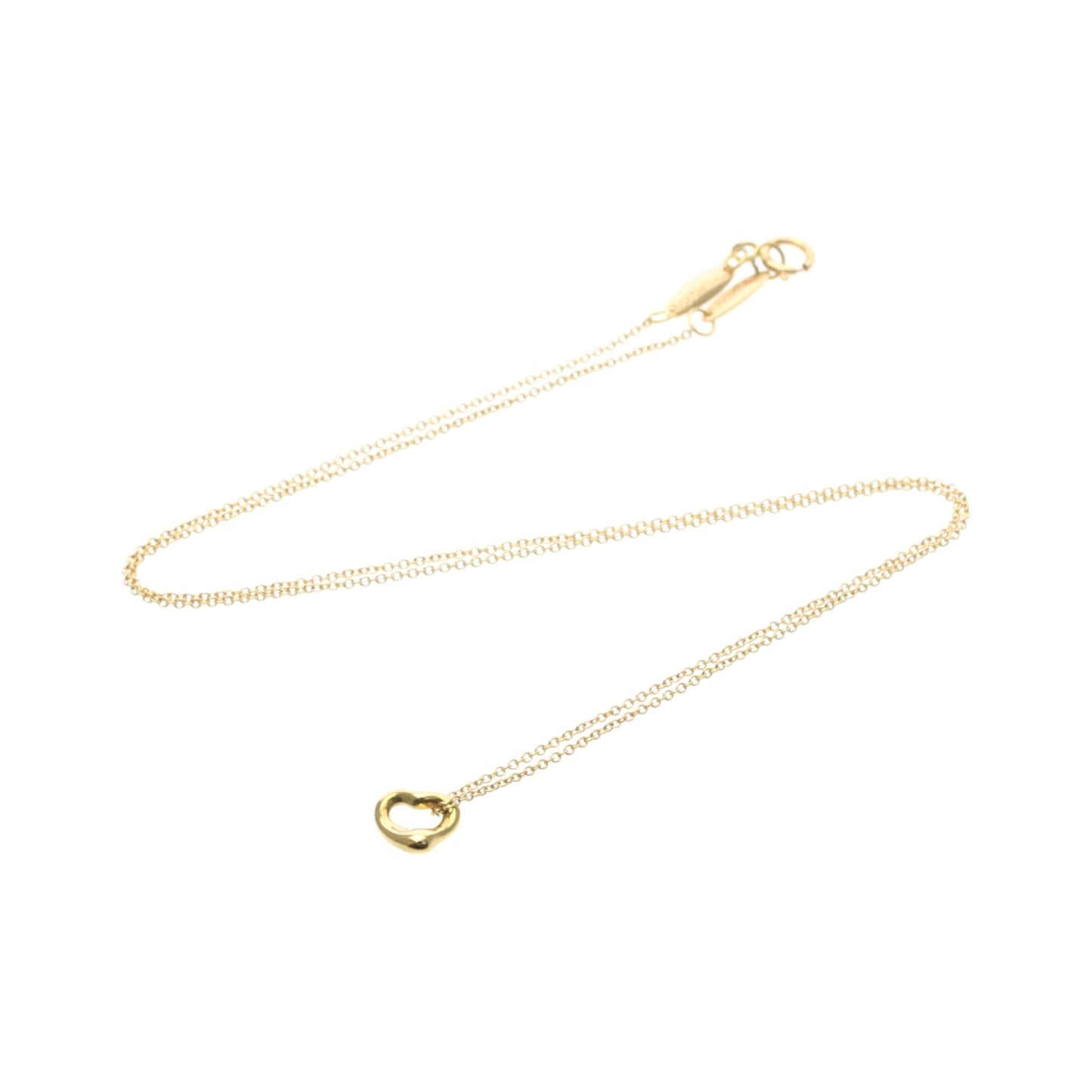 Tiffany & Co. Elsa Peretti Open Heart Pendant 18K Rose Gold, Pink, Pink Gold, Necklace