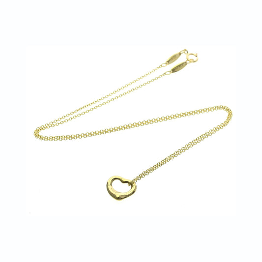 Tiffany & Co. Elsa Peretti Open Heart Pendant 18K Yellow Gold, Gold, Yellow Gold, Necklace